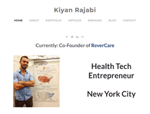 Tablet Screenshot of kiyanrajabi.com